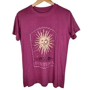 Cotton On Classic Arts T-Shirt in Fortuna Dark Grape Size S